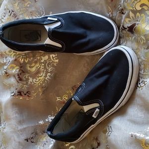 Vans slip on Black, size 7.5 women's/6 men's